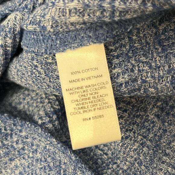 Express Waffle Shirt Blue and Navy - Picture 6 of 8